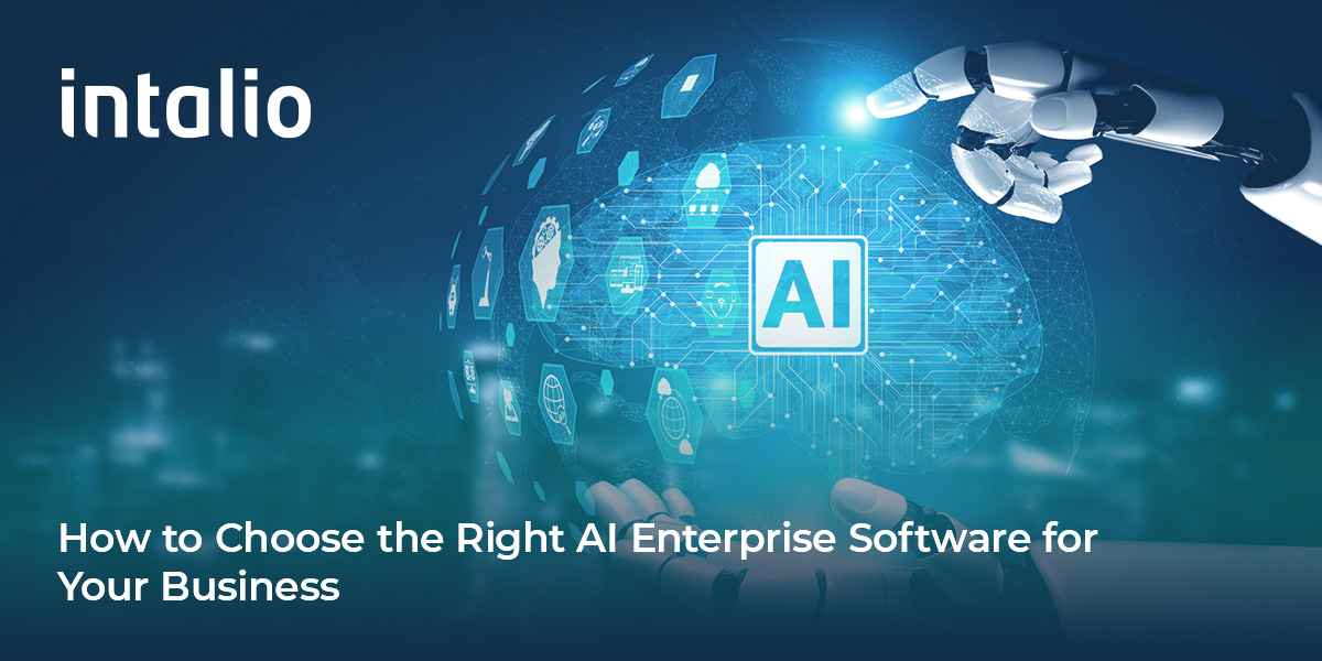 How to pick AI enterprise software for digital transformation with cognitive services and business software solutions.